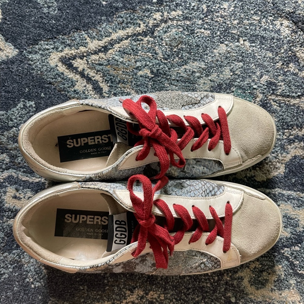 SNAKESKIN GOLDEN GOOSE SUPERSTARS